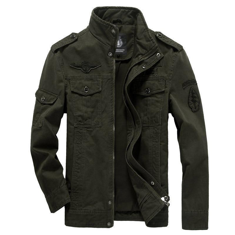 Cotton Military Jacket Men Autumn Soldier Style Army