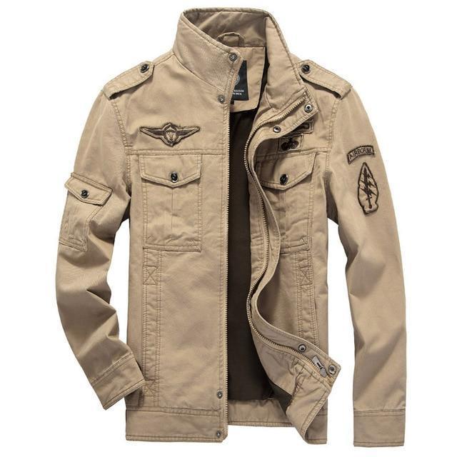 Cotton Military Jacket Men Autumn Soldier Style Army