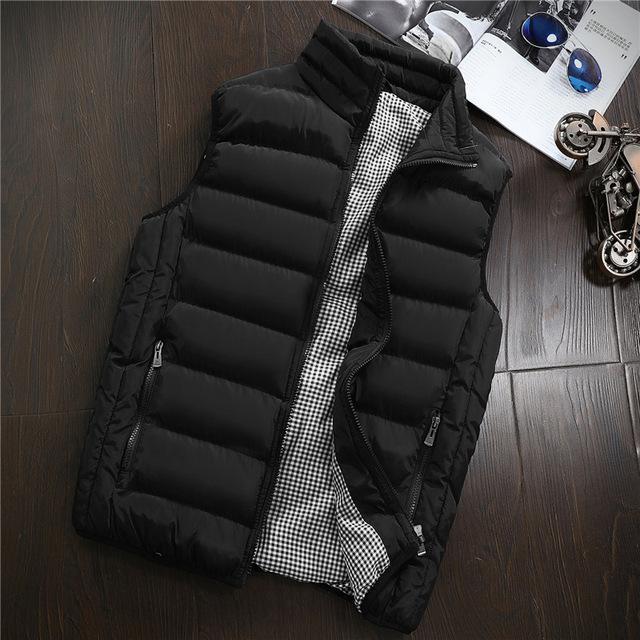 Veste Hommes Nouvelle veste élégante automne sans manches chaude