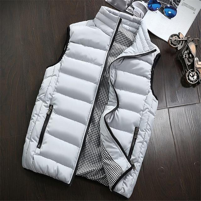 Veste Hommes Nouvelle veste élégante automne sans manches chaude