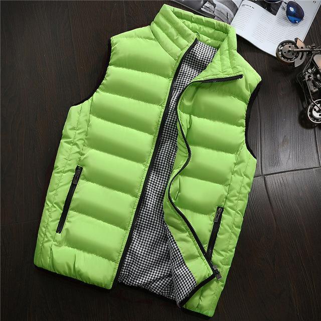 Vest Men New Stylish Spring Autumn Warm Sleeveless Jacket