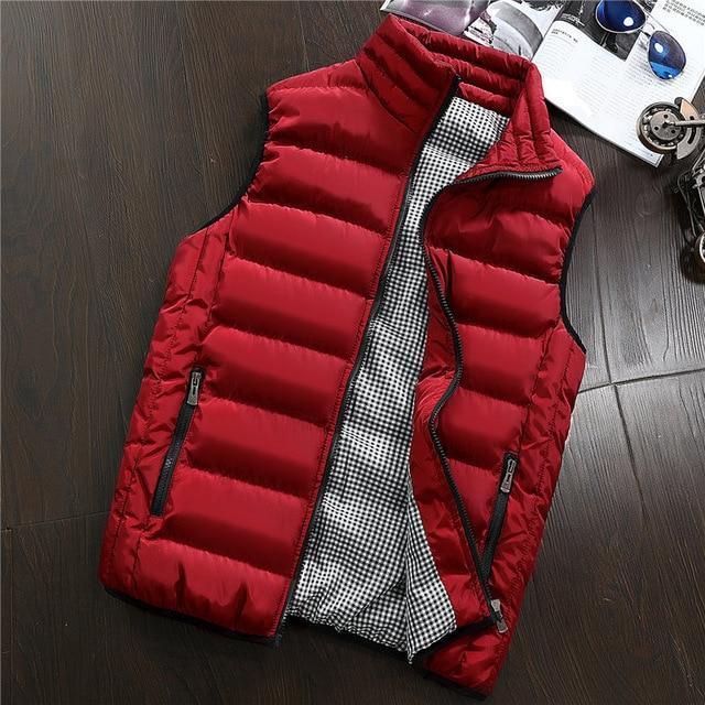 Vest Men New Stylish Spring Autumn Warm Sleeveless Jacket