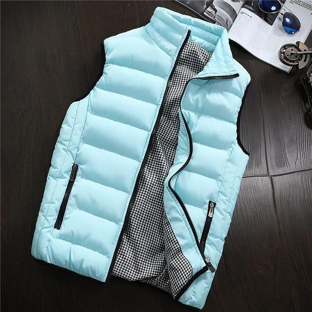 Vest Men New Stylish Spring Autumn Warm Sleeveless Jacket