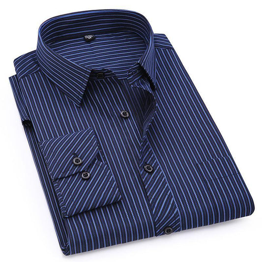 Mens Business Casual Long Sleeved Shirt Classic