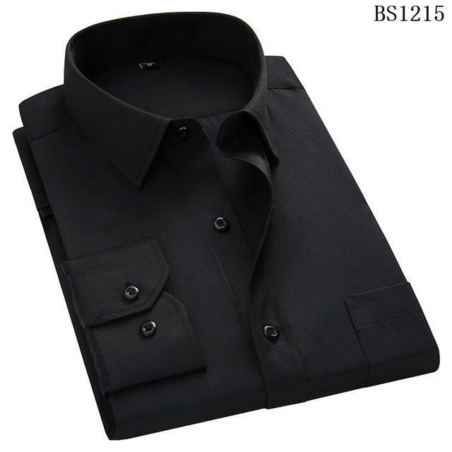 Mens Business Casual Long Sleeved Shirt Classic