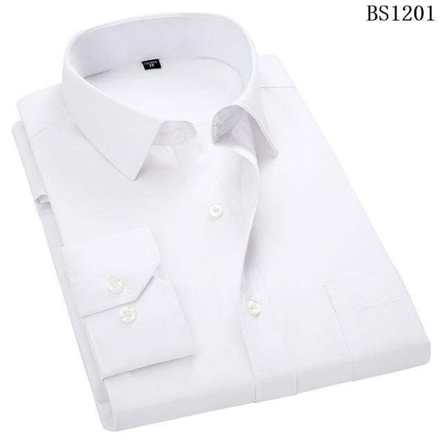 Mens Business Casual Long Sleeved Shirt Classic