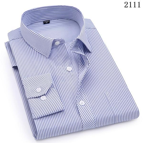 Mens Business Casual Long Sleeved Shirt Classic