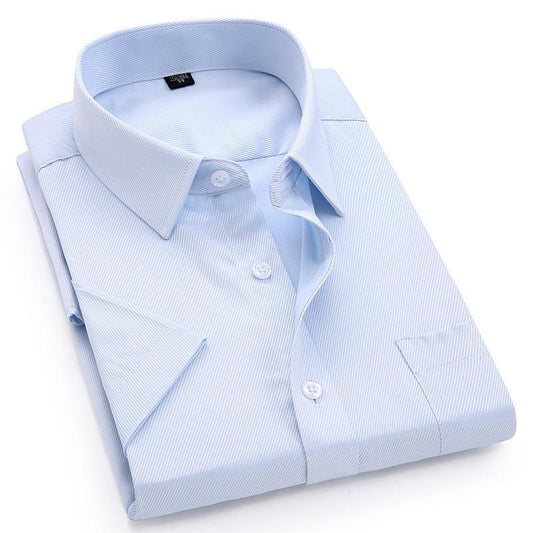 Men's Casual Dress Short Sleeved Shirt