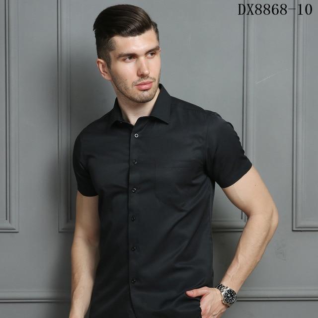 Men's Casual Dress Short Sleeved Shirt