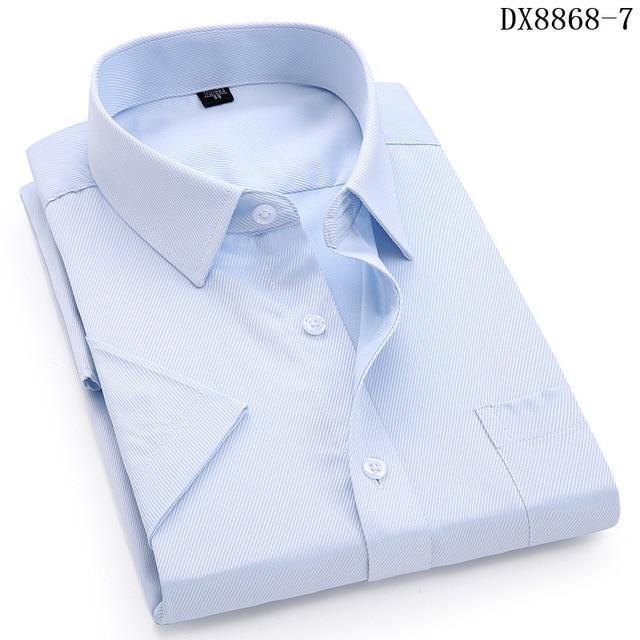 Men's Casual Dress Short Sleeved Shirt