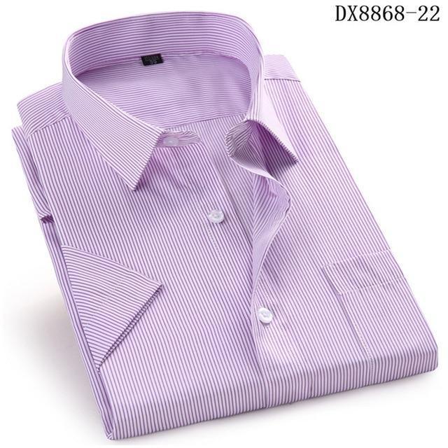 Men's Casual Dress Short Sleeved Shirt