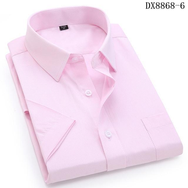 Men's Casual Dress Short Sleeved Shirt