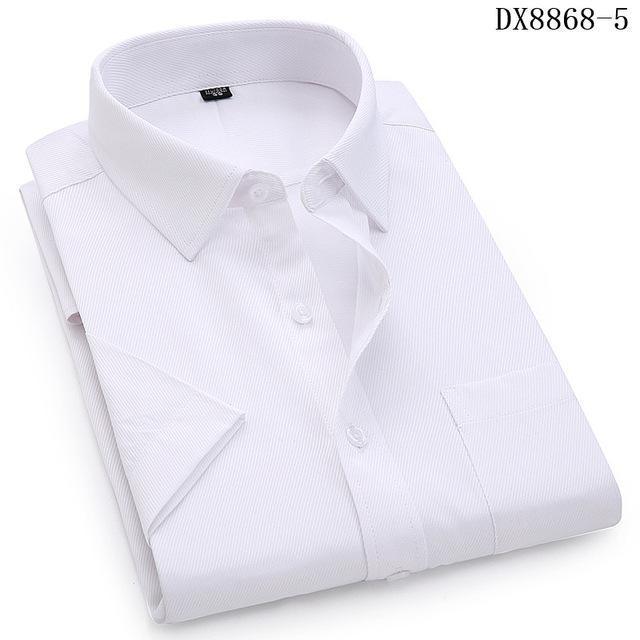 Men's Casual Dress Short Sleeved Shirt