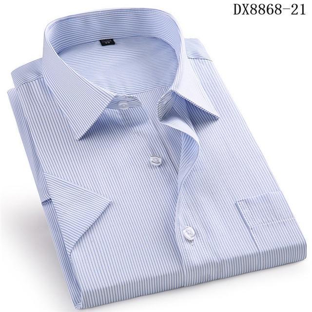 Men's Casual Dress Short Sleeved Shirt